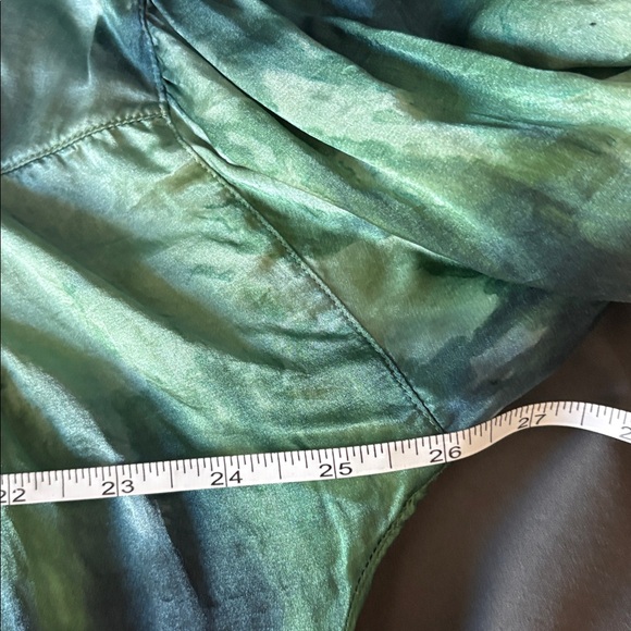 Raquel Allegra Poet Top Elegant Green Tie-Dye Women's in Jade Tie Dye - Picture 12 of 13